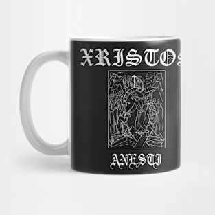 Xristos Anesti Christ is Risen Gothic Mug